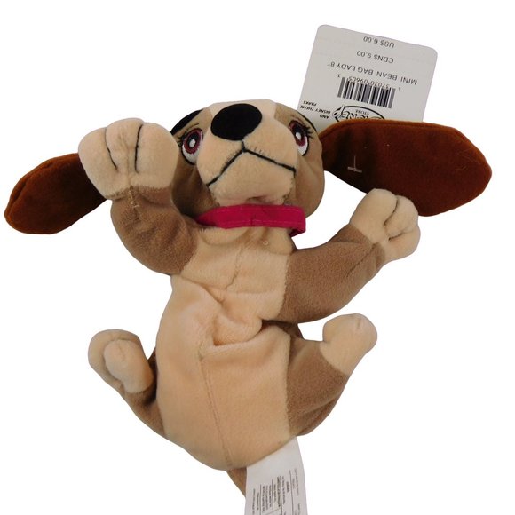 Disney Store Lady & the Tramp Mini Bean Bag Plush W/ Tags Beanie Set - Picture 6 of 6